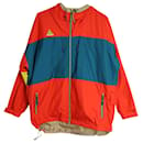Nike x ACG Colour-Block Ripstop Hooded Jacket in Red Nylon