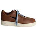 Nike Air Force 1 '07 Low Top Sneakers in Brown Leather