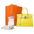 HERMES BIRKIN BAG 30 in Yellow Leather - 101563 - Hermès