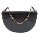 Fendi two-tone leather handbag with chain