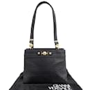 Sunburst Logo Leather Shoulder Bag - Versace