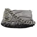 Leather Flower Chain Shoulder Bag - Versace