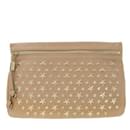 Clutch de couro cravejado de estrelas - Jimmy Choo