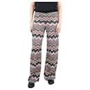 Multicoloured wide-leg wool-blend trousers - size IT 44 - Missoni