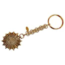 Chanel Gold Sun Gold-Tone Key Chain