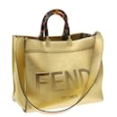 FENDI Shoulder Bag Leather Gold Auth 57059 - Fendi
