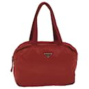 PRADA Tote Bag Nylon Red Auth ac2389 - Prada