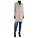 Cappotto leggero in cashmere neutro - taglia IT 40 - Loro Piana