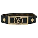 Louis Vuitton Black Reversable Dauphine Wrap Bracelet