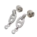 18Boucles d'oreilles pendantes Chaine D'Ancre en or k et diamants - Hermès