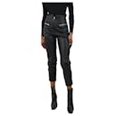 Black leather studded trousers - size FR 34 - Isabel Marant