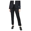 Black elasticated trousers with side-slits - size UK 12 - Nili Lotan