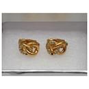 Christian Dior 1990s chain-link clip-on earrings