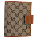GUCCI GG Canvas Day Planner Cover Beige Auth 58161 - Gucci