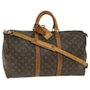 Louis Vuitton Monogram Keepall Bandouliere 50 Boston Bag M41416 LV Auth 56995