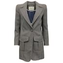 Fendi Charcoal Grey / Navy Blue Houndstooth Jacket