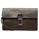 Saffiano Leather Clutch Bag - Prada
