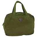 PRADA Hand Bag Nylon Green Auth 57241 - Prada