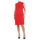 Red lace sleeveless dress - size UK 14 - Valentino