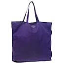 PRADA robot Tote Bag Nylon Violet Auth th4114 - Prada