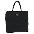 PRADA Hand Bag Nylon Black Auth 57296 - Prada