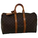 Louis Vuitton-Monogramm Keepall 45 Boston Bag M.41428 LV Auth 57469