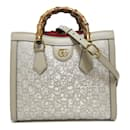 Small Canvas & Leather Diana Tote Bag 702721 - Gucci