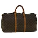 Louis Vuitton Monograma Keepall 50 Boston Bag M41426 LV Auth bs9618