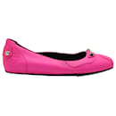 Balenciaga Studded Ballet Flats in Pink Leather