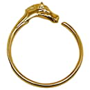 Hermes Gold Horse Head Bangle - Hermès
