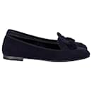 Church's Tassel Loafers in Navy Blue Suede