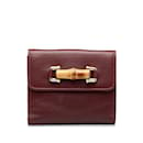 Gucci Leather Bamboo Bifold Wallet Leather Short Wallet 035 0416 in Good condition
