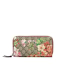 GG Supreme Florales Portemonnaie mit umlaufendem Reißverschluss 404071 - Gucci