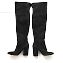 Gianvito Rossi Suede Over The Knee Boots