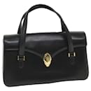 GIVENCHY Hand Bag Leather Black Auth bs9528 - Givenchy