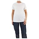T-shirt blanc à manches courtes - taille UK 8 - Tom Ford