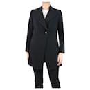 Black single-buttoned blazer with side-slit - size UK 10 - Chloé