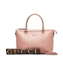 Microguccissima Leather Handbag 449656 - Gucci