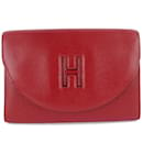 Bolsa de couro Hermes H Gaine Clutch em bom estado - Hermès