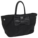 PRADA Hand Bag Nylon Black Auth ac2428 - Prada