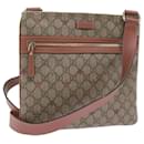 GUCCI GG Supreme Bolsa de Ombro PVC Couro Bege 295257 Ep de autenticação2196 - Gucci