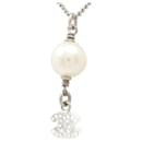 Coco Short Necklace CC Faux Pearl & Strass - Chanel