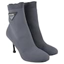 Grey Sock Boots - Prada
