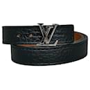 Louis Vuitton Black Initiales Bracelet