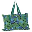 HERMES Tote Bag Canvas Green Auth bs9331 - Hermès