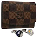 LOUIS VUITTON Damier Ebene Cuff Case Poignets M64600 Auth LV 58692 - Louis Vuitton