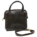 FENDI Hand Bag Leather 2way Brown Auth bs9432 - Fendi