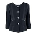 Paris / Singapore Black Tweed Jacket - Chanel