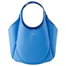 Bolsa Mini Bucket Swipe Shopper - Coperni - Couro - Azul
