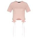 T-shirt con fiocco - Simone Rocha - Cotone - Rosa pallido